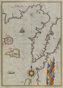 Map of the Islands of Semendrek and Imroz in the Aegean Sea